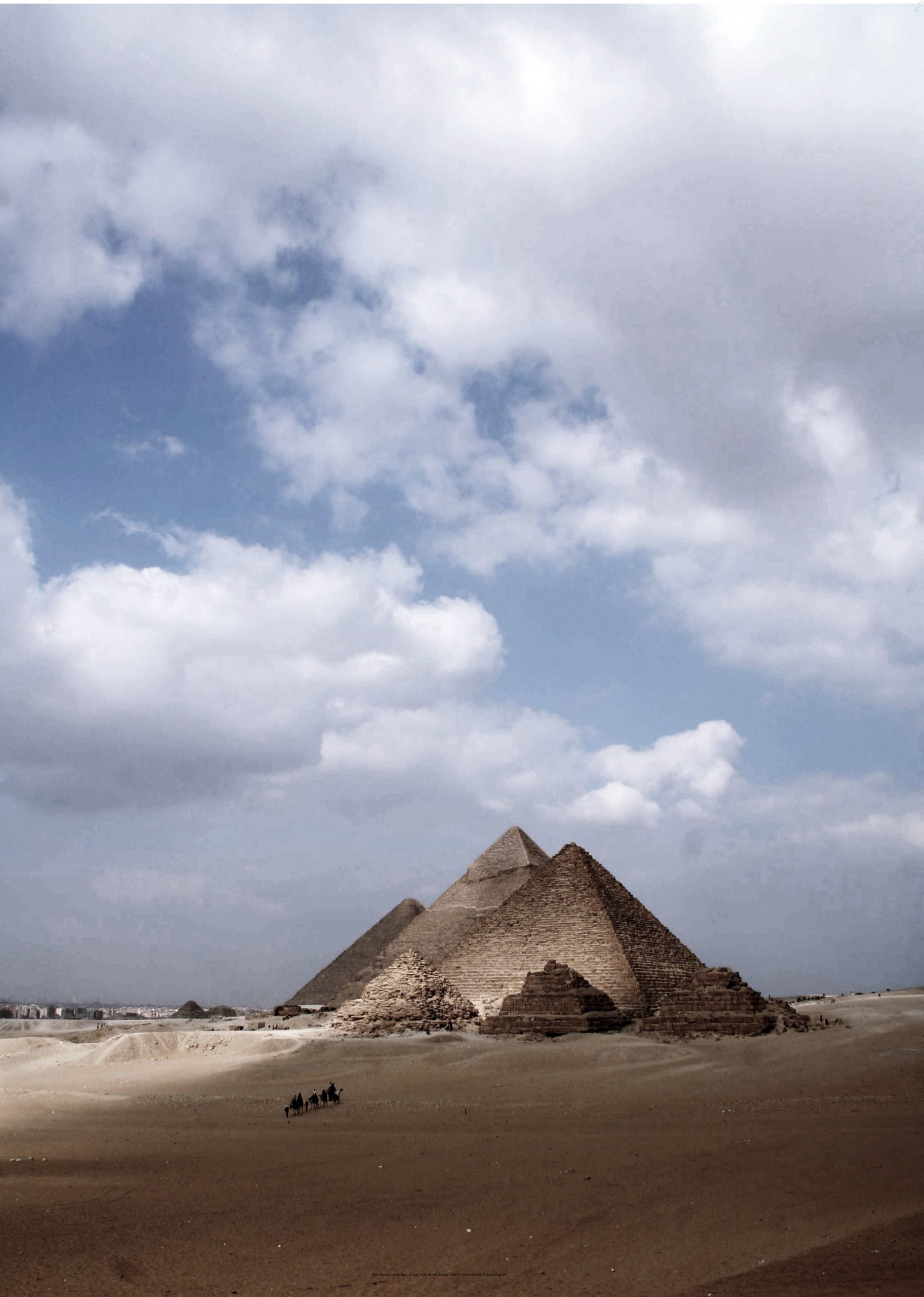 what environmental feature may have served as inspiration for the pyramids of ancient egypt? image